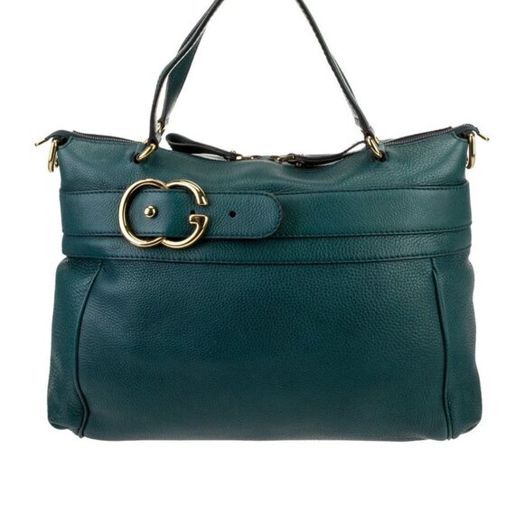 Gucci Green Shoulder Bag with Gold Hardware - Picture 6 of 12